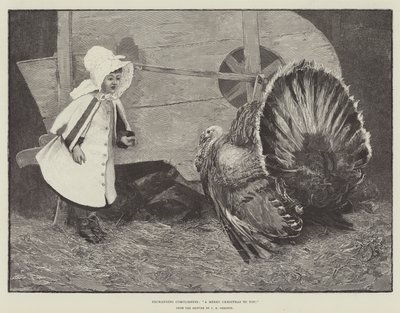 Exchanging Compliments, A Merry Christmas to You by James Elder Christie
